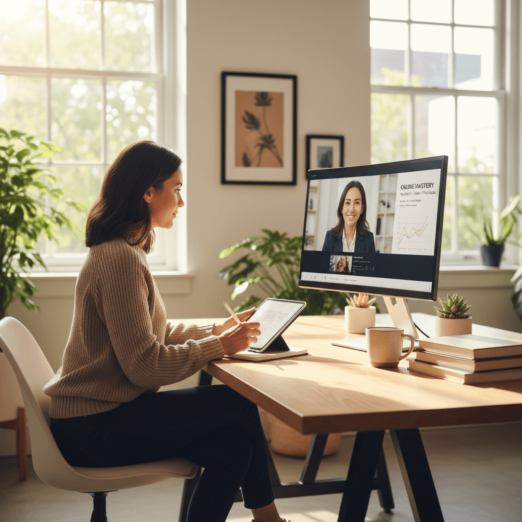 Online learning session generated by Agend Studio