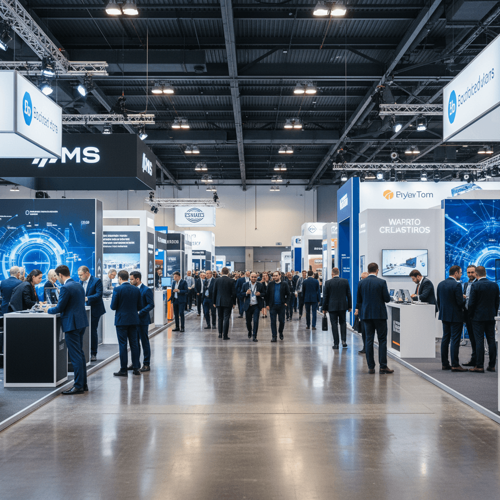 Trade show floor exhibition generated by imAgend